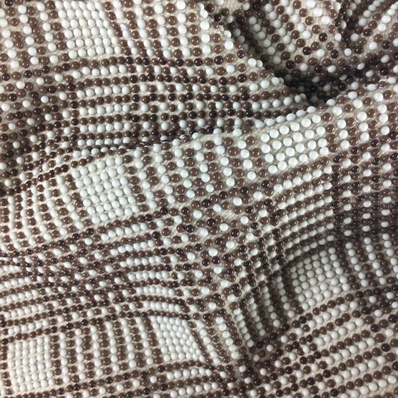 NWOT Loeffler Randall Mini Analeigh Plaid Beaded Twisted Chain Clutch - Picture 9 of 14